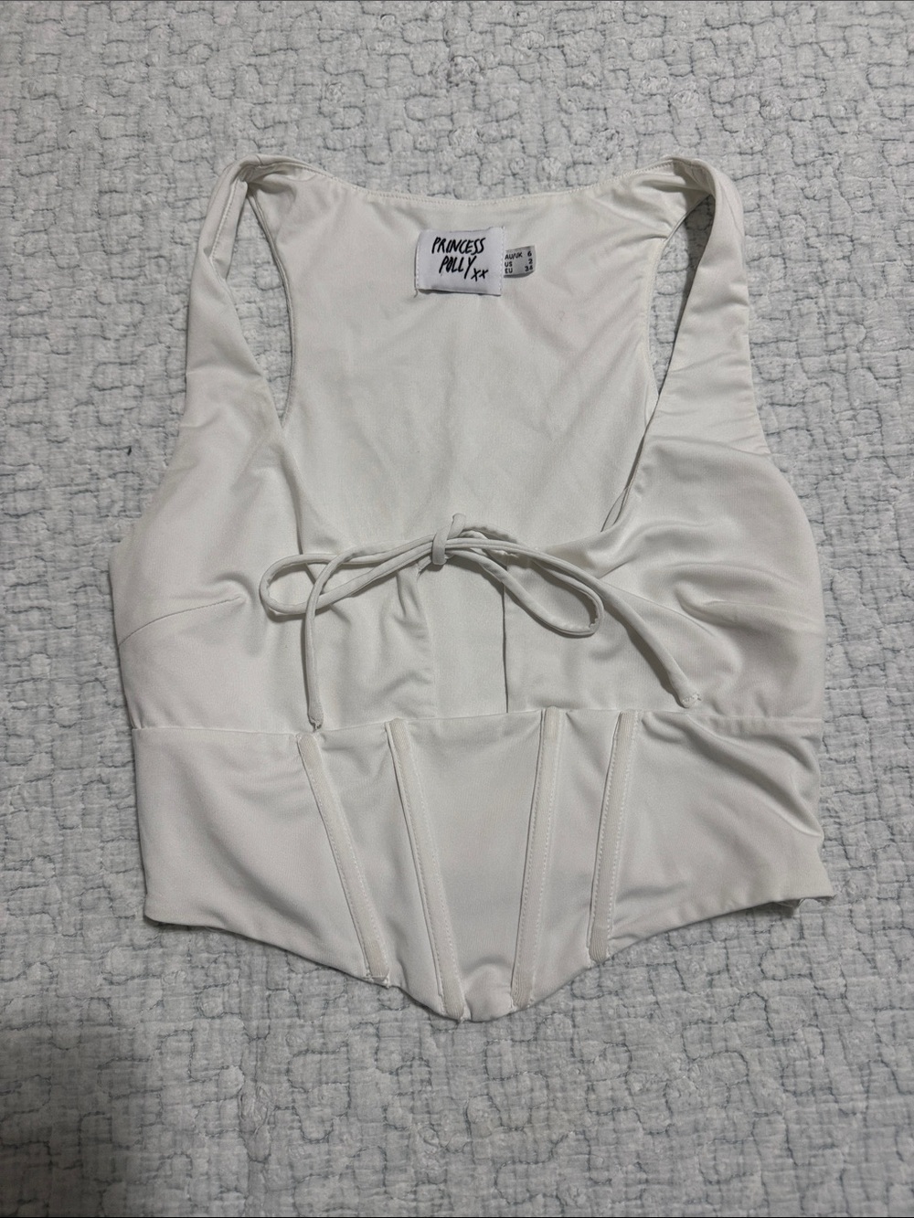 Princess Polly Corset-Style Tie-Front Tank